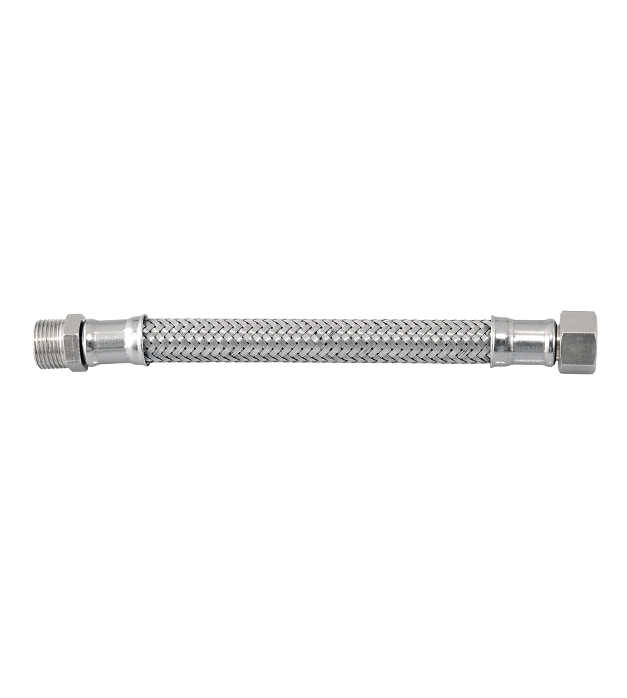 ATTACCO FLESSIBILE FLEX NORMALE - 3/8M-3/8F DA 40 CM.